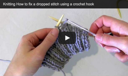 fix dropped st crochet hook
