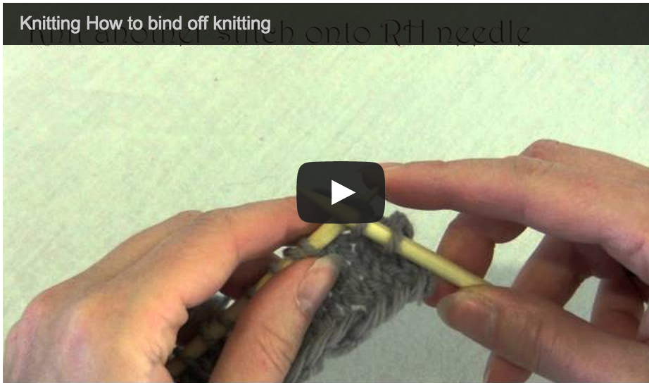 how to bind off knitting