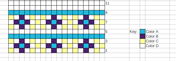 color knitting chart example