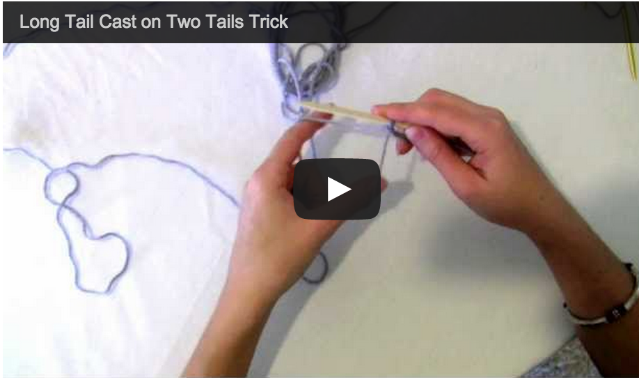 long tail cast on tricks